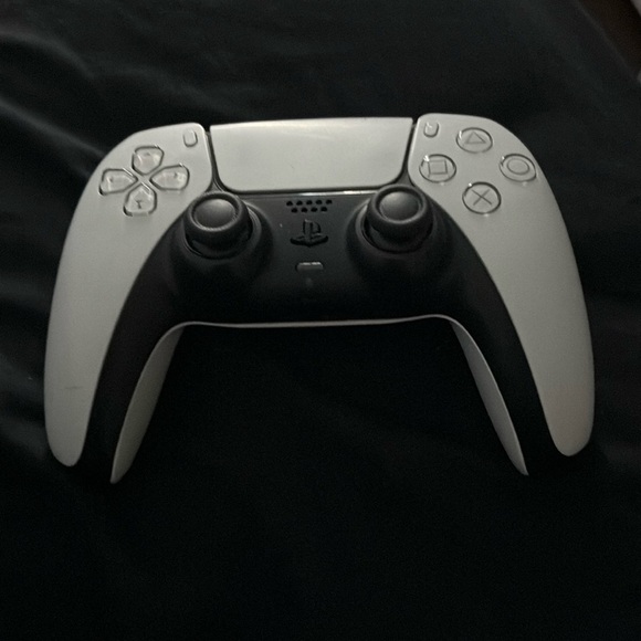 White PS5 Controller With White LED Backlit Buttons  Ps5 controller